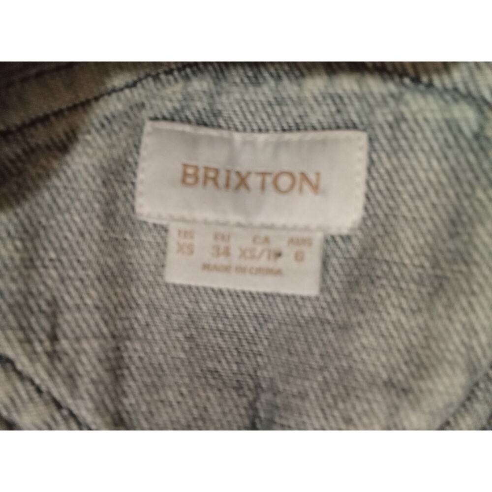 Brixton Costa Two Tone Oversized Denim Overalls Relaxed Fit Casual Size XS - Picture 10 of 14